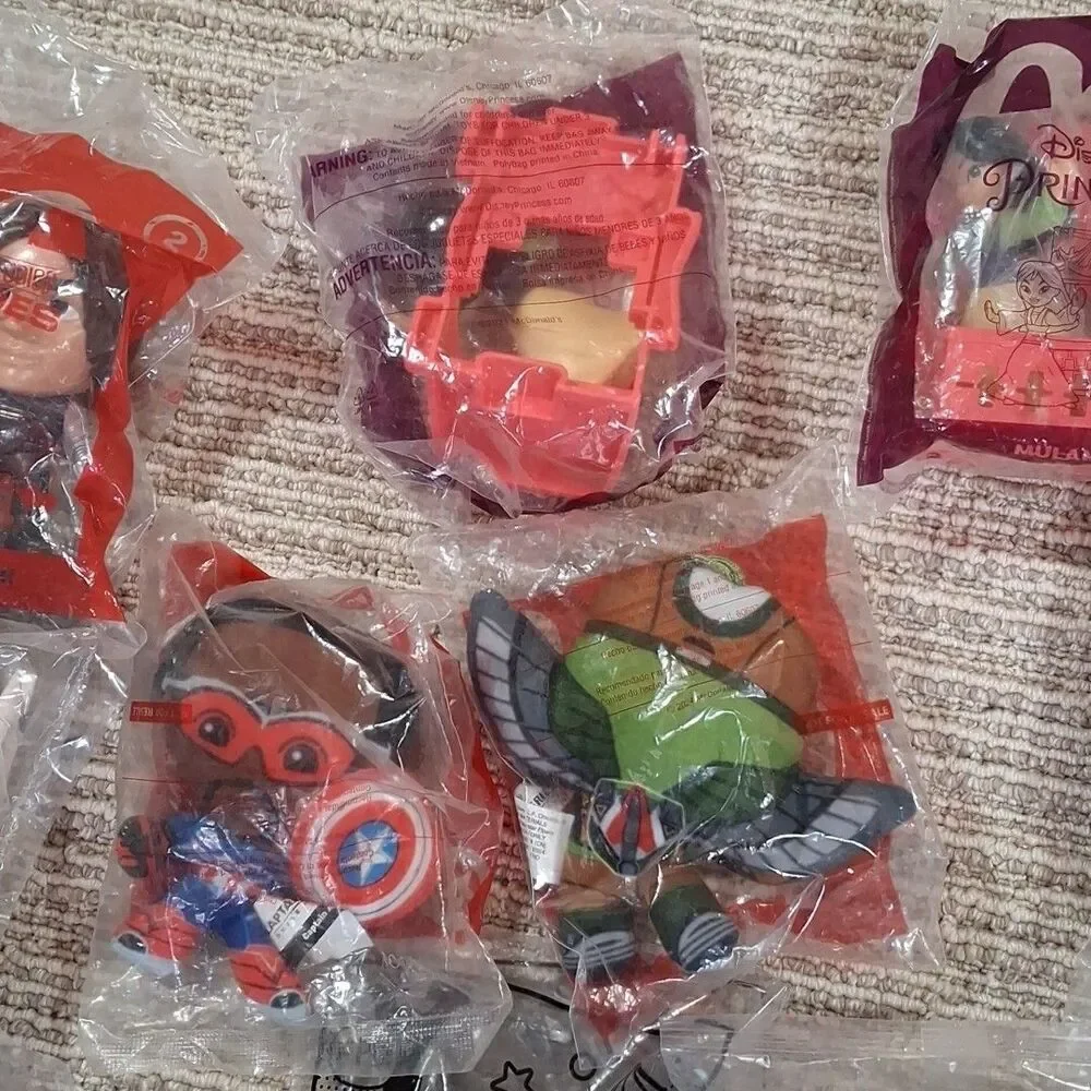 Vintage Restaurant Toys New In Packages Lot of 19 1990s And Up Great Collection